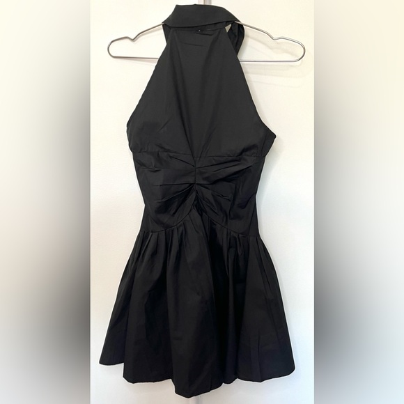 & Rouge NWT Black Sleeveless Button Up Mini Dress - Picture 4 of 6